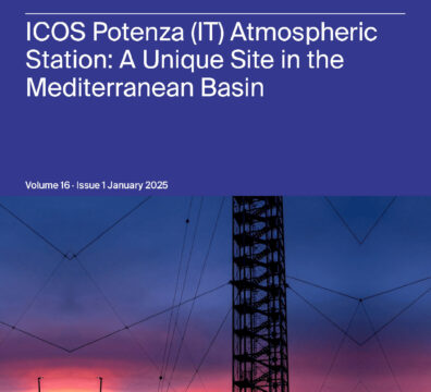 Paper about ICOS Potenza (Italy) Atmospheric Station is the Atmosphere, Volume 16, cover story.